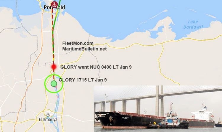 乌克兰玉米海运运往中国的货轮在苏伊士运河停留