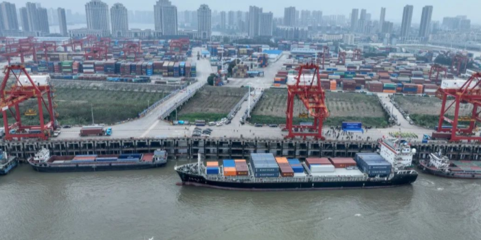 大运河宿迁段运量增添8%，江阴港海铁联运破6万标箱