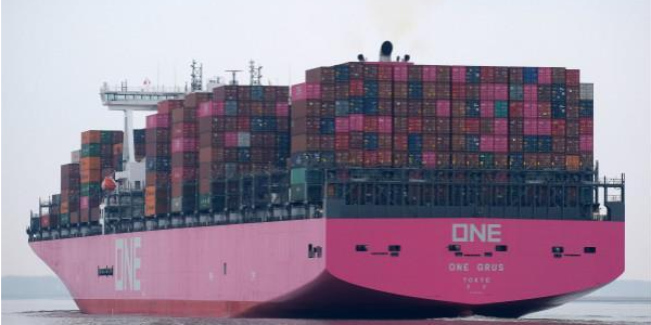 21954TEU单艘船装载了全球最多的海运集装箱